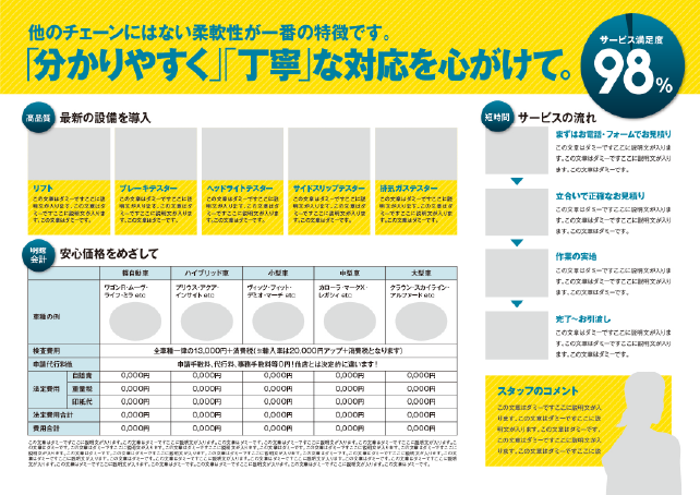 納品デザインイメージ(画像が配置されていない)